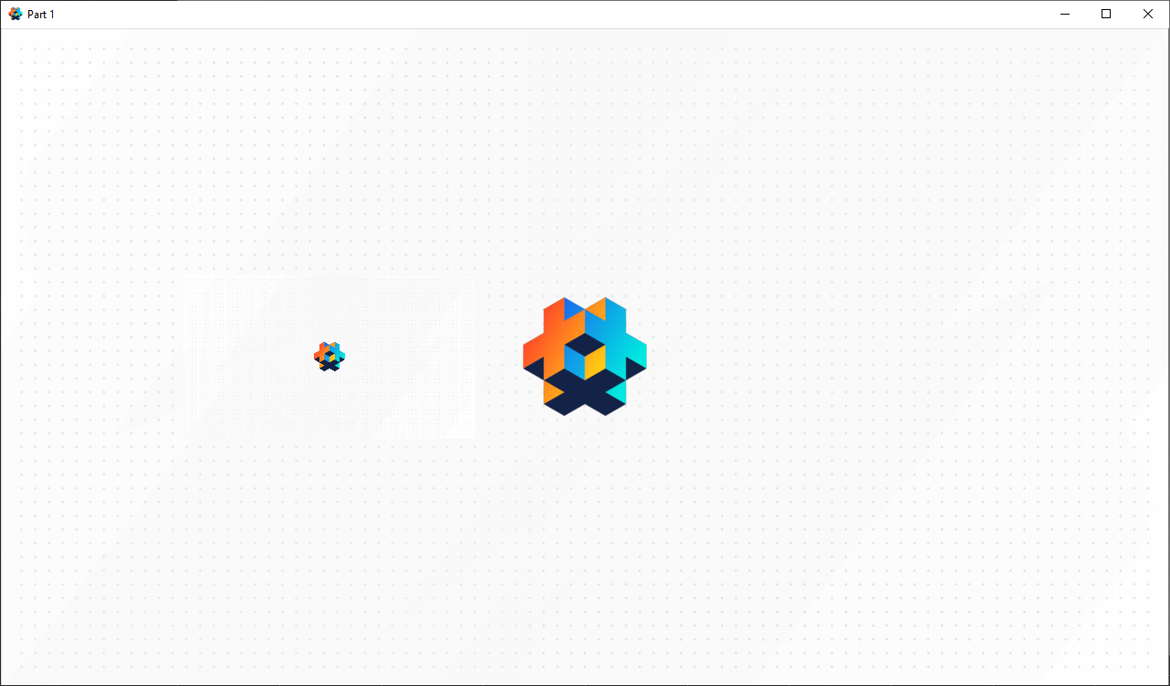 The render texture drawn to the screen.