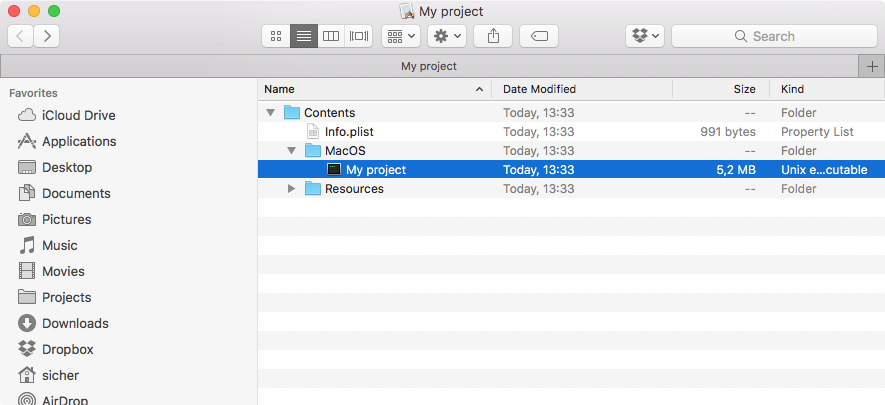Running a bundle application