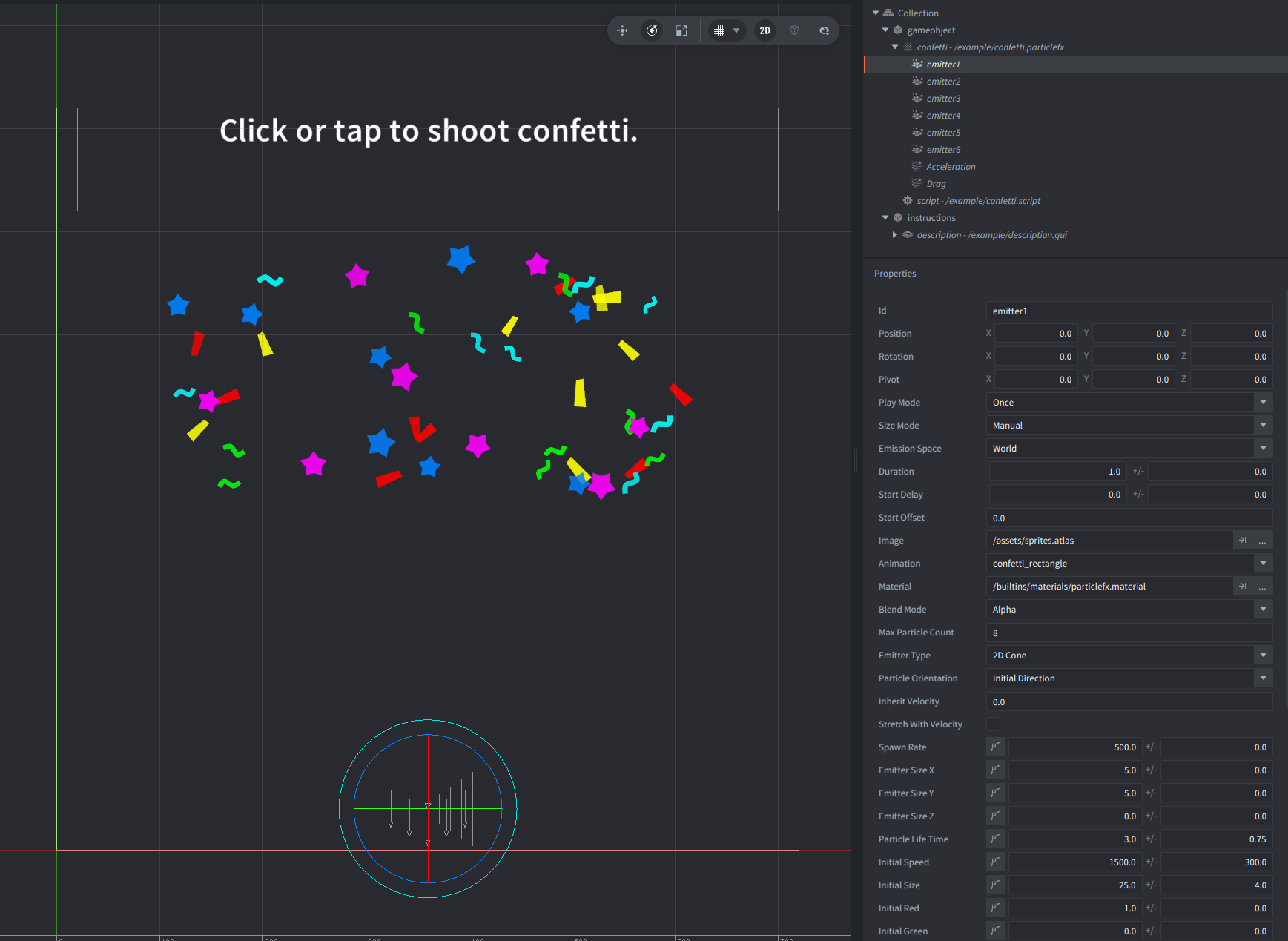 Confetti Particle Effect