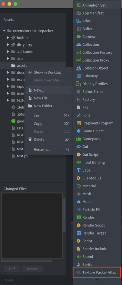Add a Texture Packer Atlas