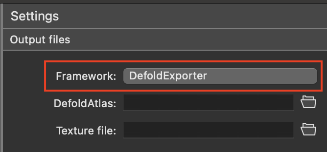 Press the Frameworks Button
