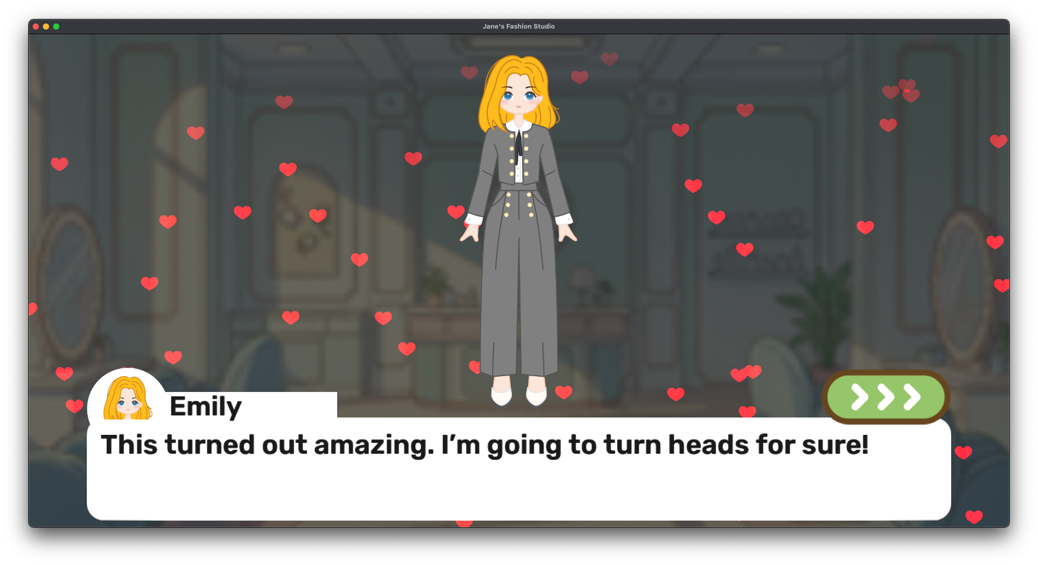 Jane's Fashion Studio gameplay