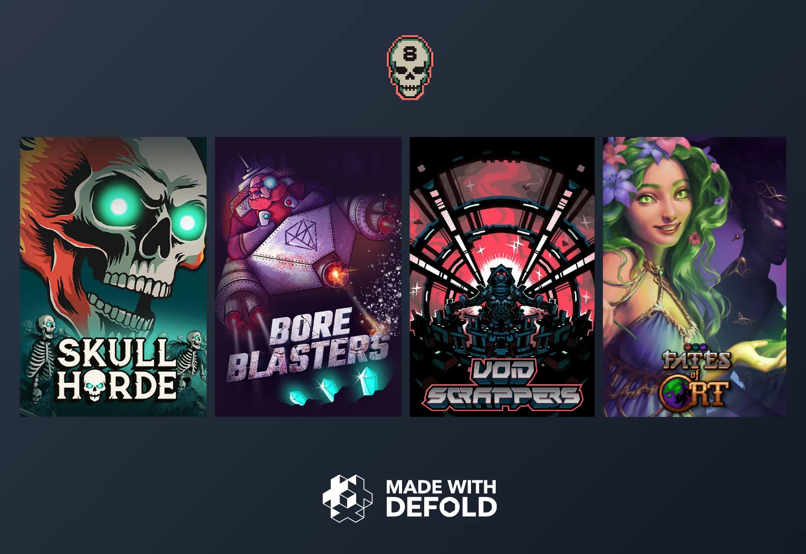 8BitSkull games made with Defold