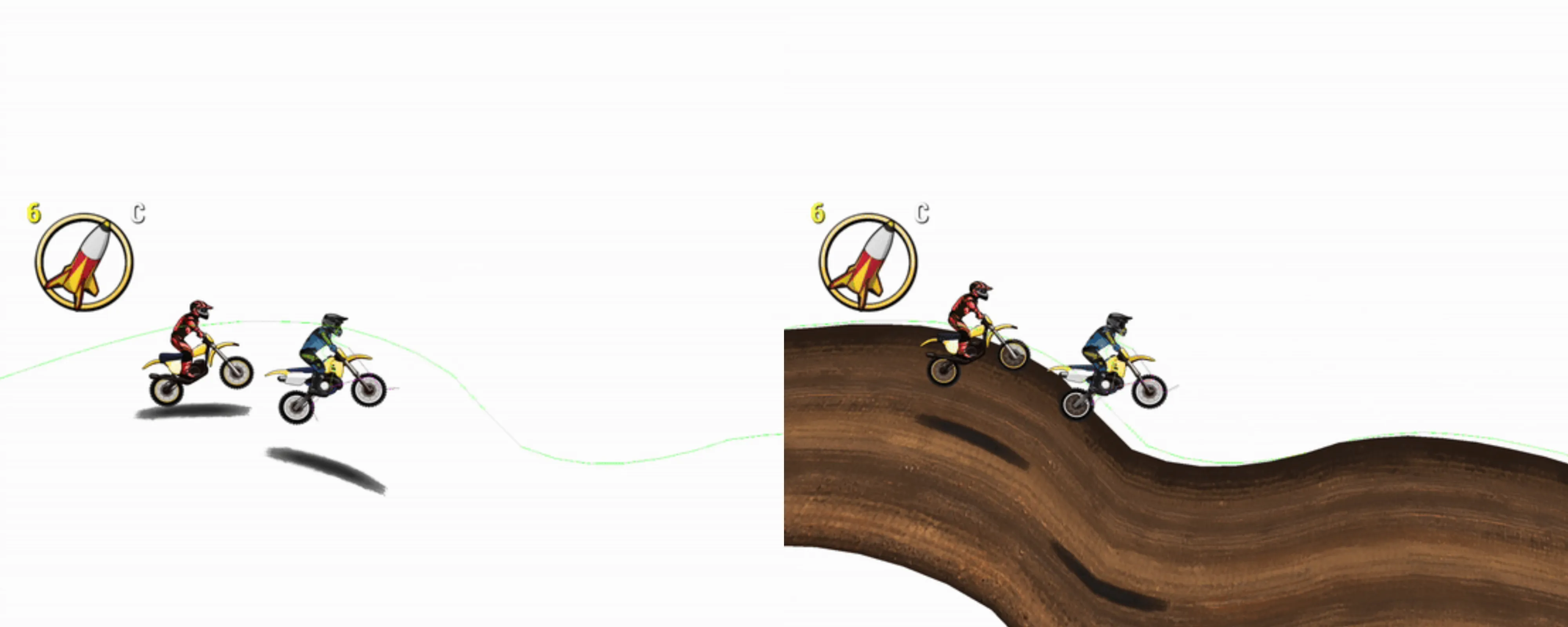 Mad Skills Motocross 2 mesh components