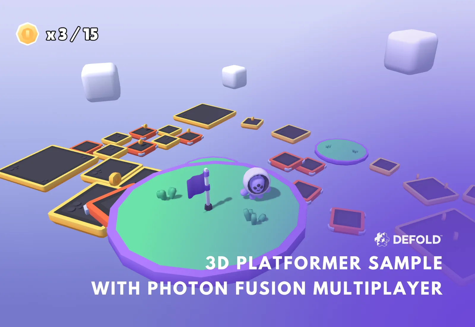 Photon Fusion multiplayer and 3D platformer sample