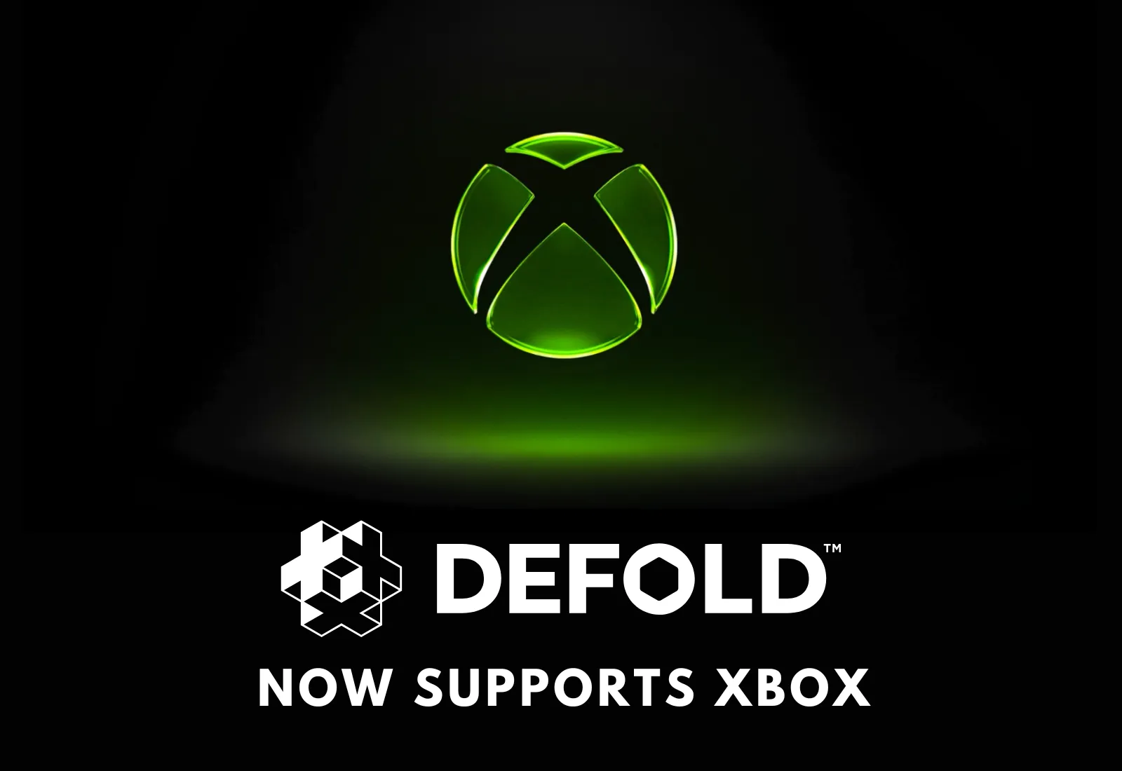 Microsoft Xbox and Defold logos