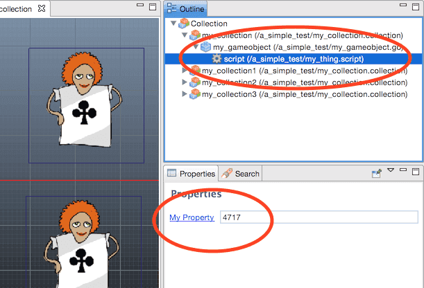 Properties in a collection