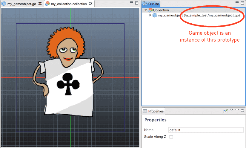 Game object instance