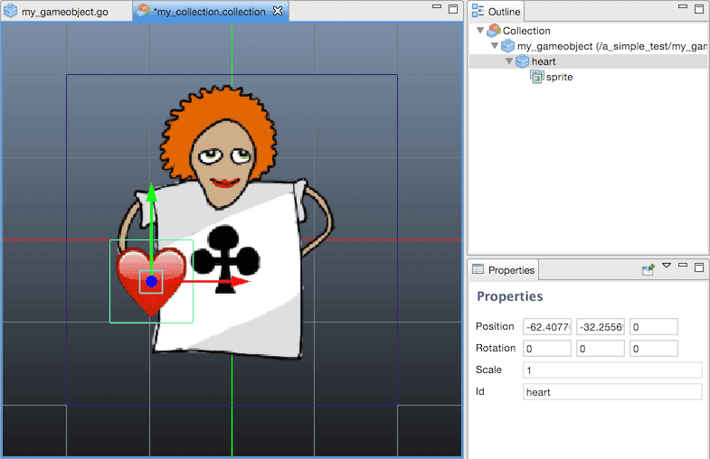 Game object instance with child