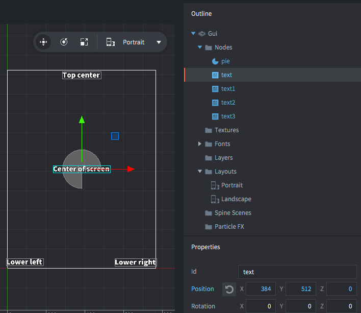 Editing with layouts