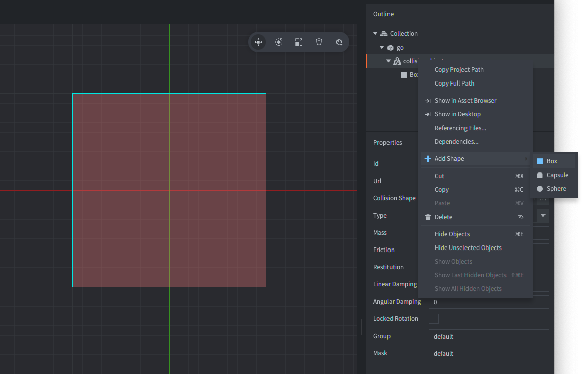 Add a primitive shape
