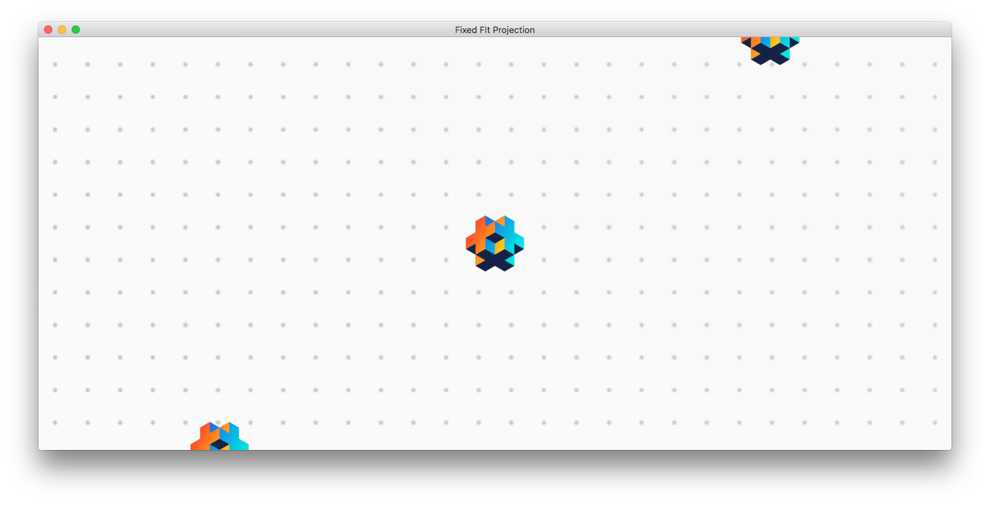 Fixed fit projection when resized