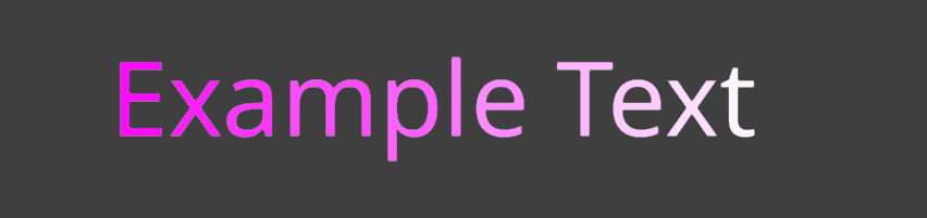 Animated flowing gradient fitted to each glyph