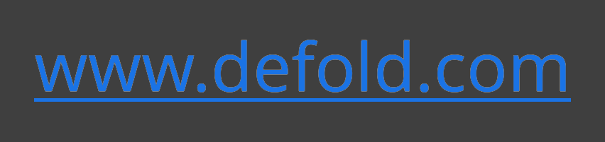 www.defold.com rendered with the default link style and an underline