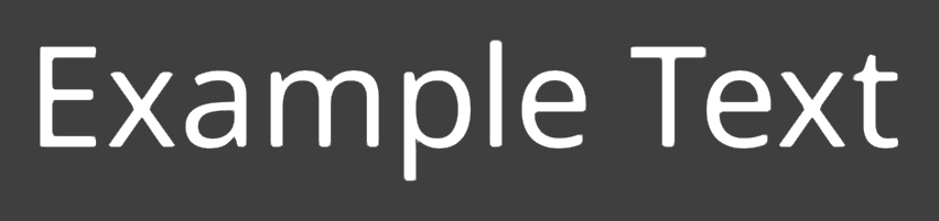 Example Text rendered at twice the 32 pixel base size