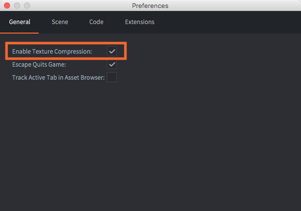 纹理配置文件偏好设置