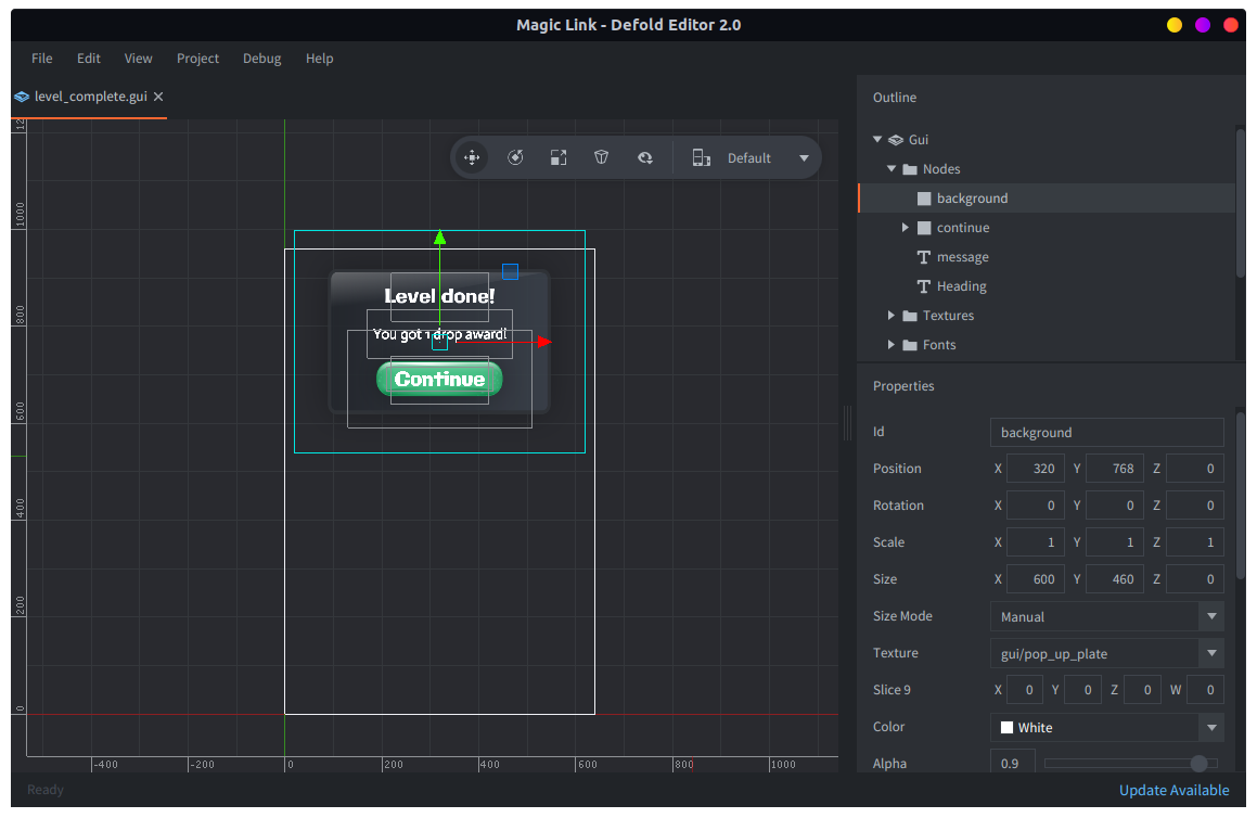 关卡完成对话框