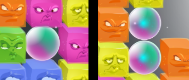 没有光和有光的魔法方块